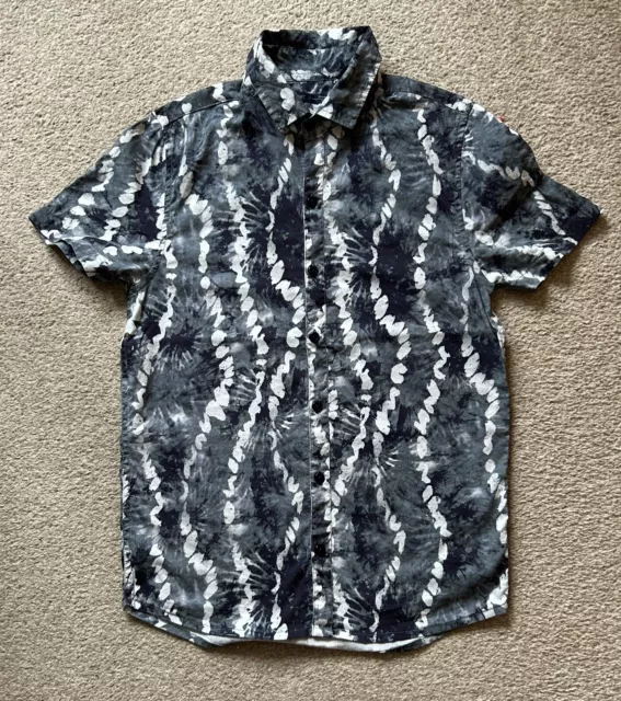 Next Boys Grey Print Short Sleeve Shirt Age 12 Years