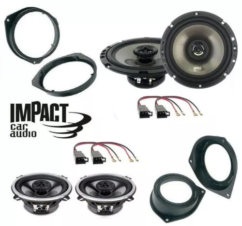 Impact Set 4 Haut Parleur Ef 65X 50X Opel Astra H 2005> Corsa 06> Arrivée /