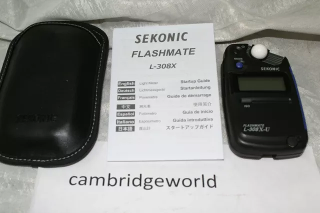 Medidor de exposición a luz flash Sekonic L-308X-U 401-305 TOTALMENTE NUEVO en CAJA