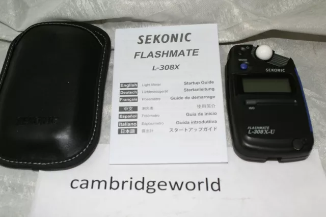 Sekonic L-308X-U Flashmate Light EXPOSURE Meter 401-305 BRAND NEW in BOX