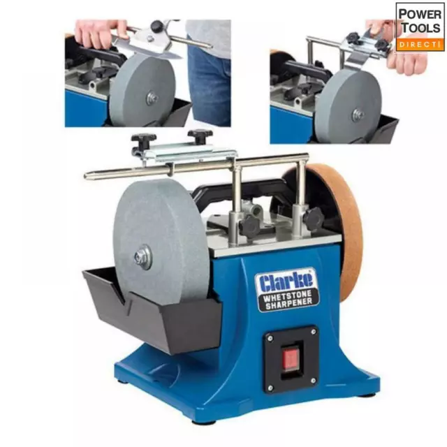 Clarke CWS200B 200mm Whetstone Sharpener (230V)