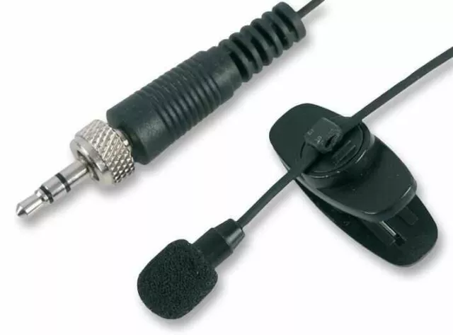 PULSE - Lavalier Microphone with 3.5mm Locking Jack Plug, Black