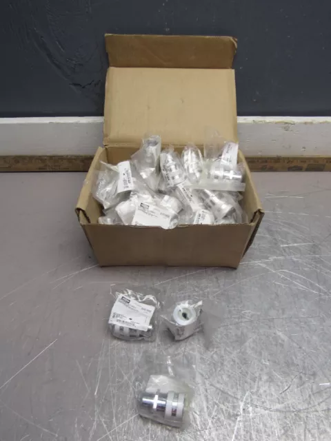 Case Of 50Qty Killark Zs105 Shc1022 1/2" Cord Connectors Aluminum White New !!