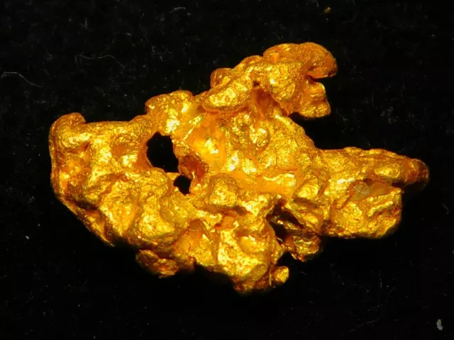 Brilliant Australian Gold Nugget ( 1.96 grams ) . Very Clean.