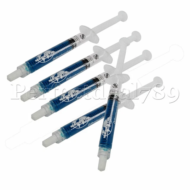 5Pcs Medental Dental Etchant Etch Gel 37% Ortho Phosphoric Acid 2.5Ml/Syringe PD