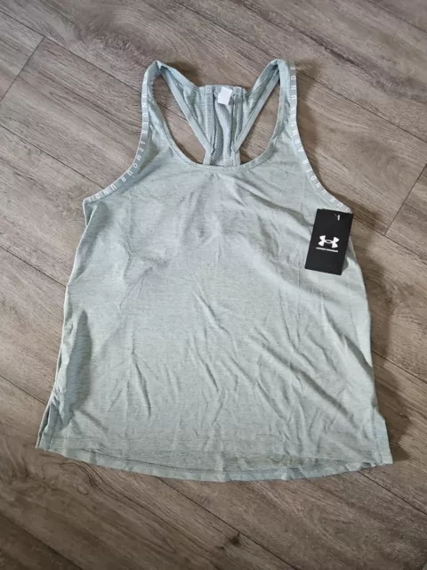 Women's Under Armour Knockout Mesh Back Tank Size XS - 1360831 NWT