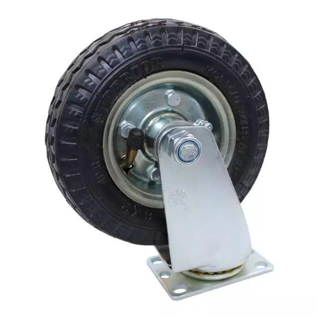 SNAP-LOC 300 lb 6 Inch Caster Wheel Air Pneumatic Rubber Swivel