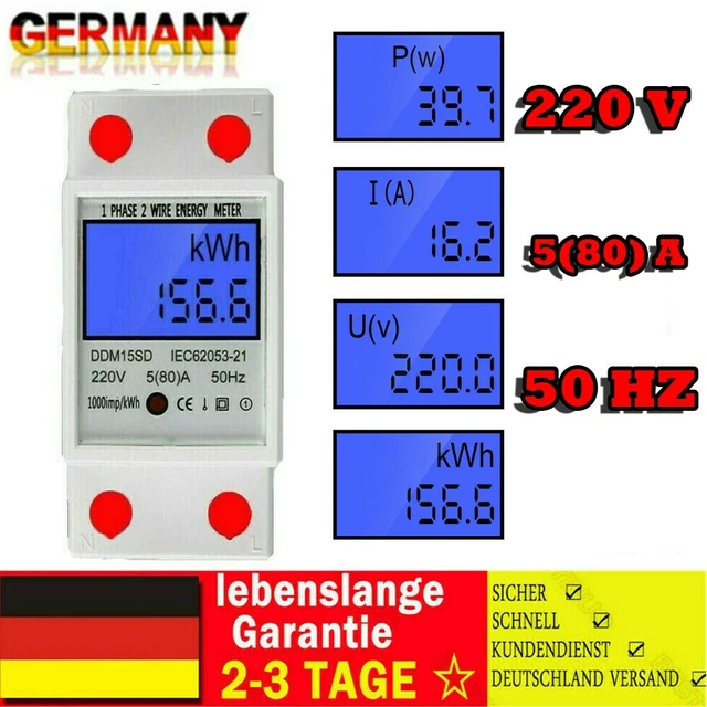 LCD Contatore Di Corrente Alternata Contatore Di Corrente Alternata Contatore Di Corrente 226596846304 - Foto 9