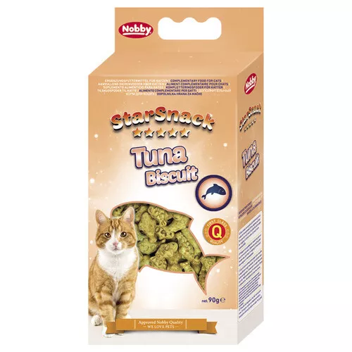 Nobby Starsnack Cat Tuna Galleta 90G, Snacks para Gatos, Nuevo