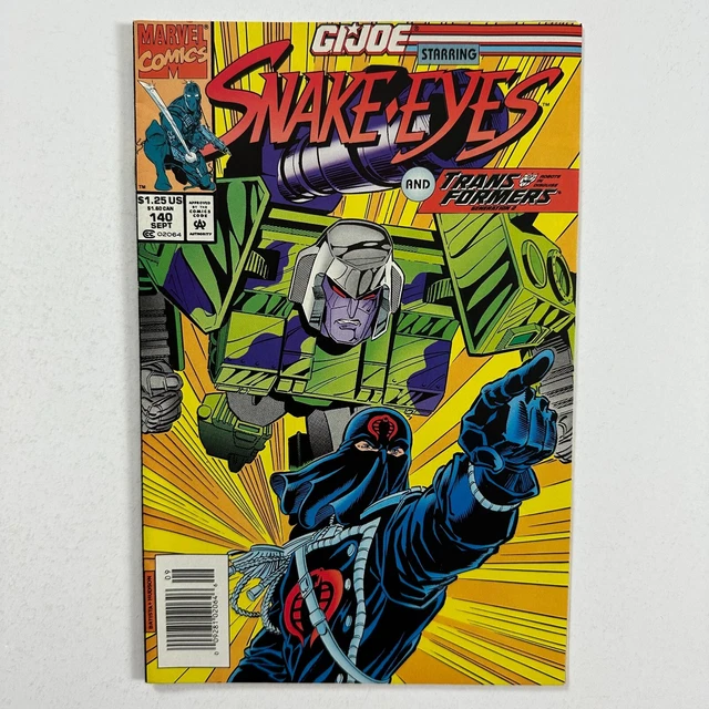 Gi Joe 140 Transformers Newsstand Low Print Run Htf (1993, Marvel)