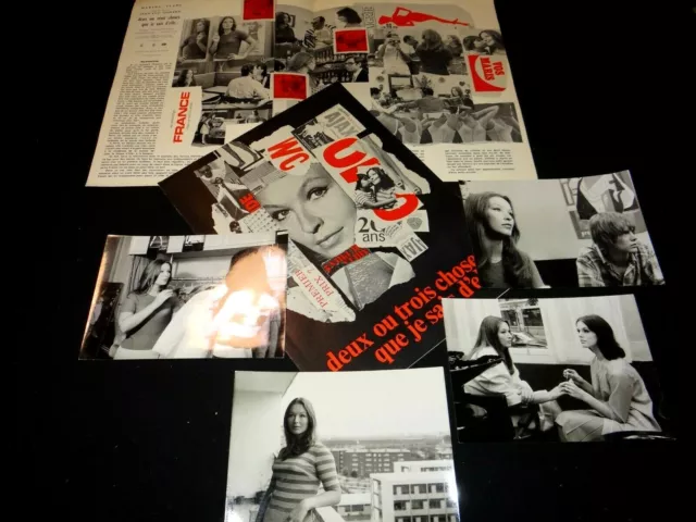 jean luc godard DEUX OU TROIS CHOSES ...! dossier presse cinema 1967 + photos