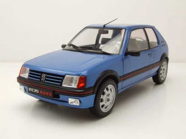 Peugeot 205 Gti 1988 Bleu Métallique Maquette de Voiture 1:18 Solido