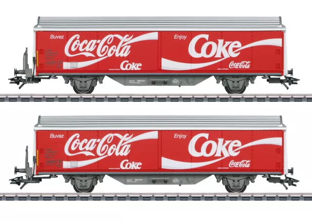 Märklin 48344 Schiebewandwagen-Set Hbils-vy der SBB "Coca-Cola 2-teilig#NEU OVP#