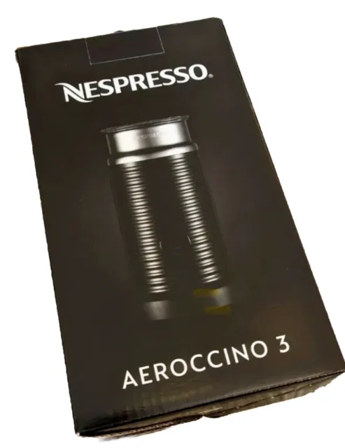 Nespresso Aeroccino 3 Milk Frother Black Brand New Boxed