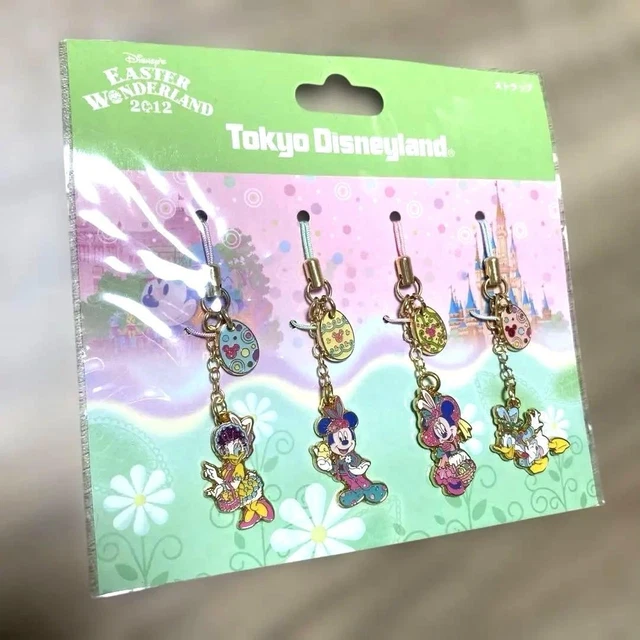 TOKYO DISNEYLAND 2012 Easter Merchandise Strap Set de 4 EUR 50,05