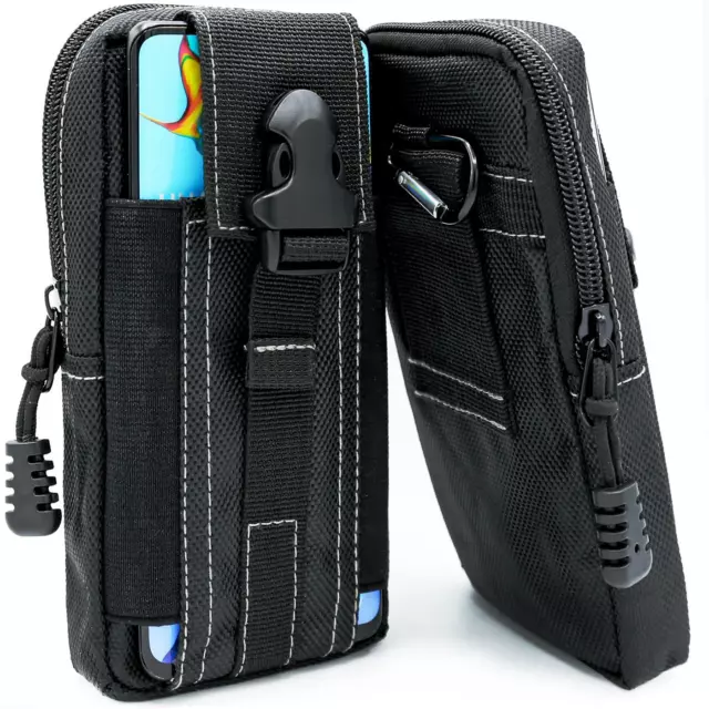 Universal Smartphone Handy Gürtel Tasche Hülle Schutzhülle Case Clip Etui Nylon