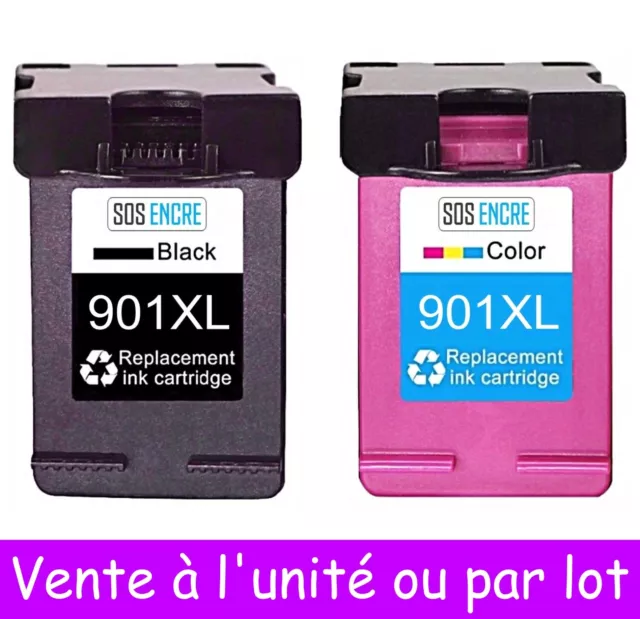 SOS ENCRE - Cartouches d'encre compatibles avec HP 901 XL Imprimantes OfficeJet