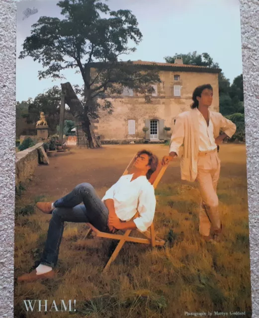 WHAM ! : 1984 JAPAN Epic/Sony Inc. PROMO plastic sheet A4 size  : George Michael