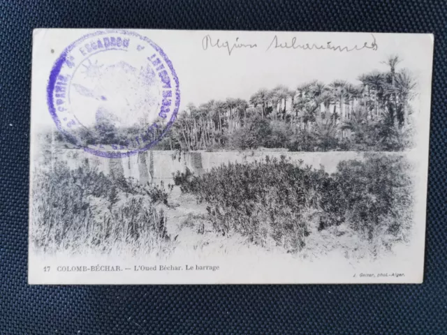 CPA COLOMB-BECHAR - L'Oued Béchar - Le Barrage