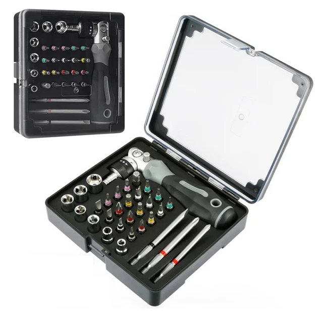 Tournevis à Cliquet, 7 Embouts