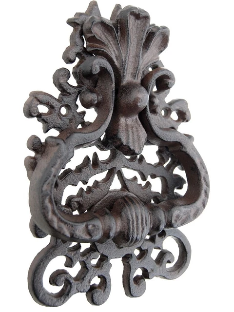 Heurtoir de porte / marteau  en fonte ancien d'autrefois 2