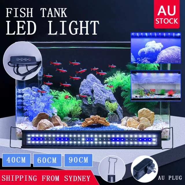 LED Aquarium Light Lighting Full Spectrum Aqua Plant Fish Tank Coral Marine Lamp