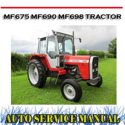 Massey Ferguson Mf675 Mf690 Mf698 Tractor Workshop Service Repair Manual ~ Dvd