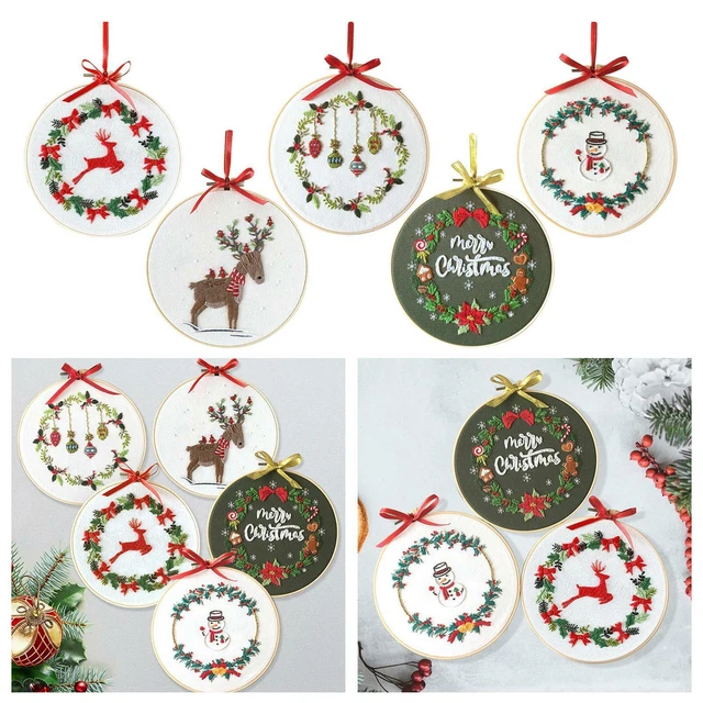 DIY Stickerei Kit Blumen Handwerk Kreuz Stich Material Crafting Hoop Tuch