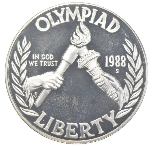 1988-S Proof Olympic Commemorative Silver Dollar $1 *0974