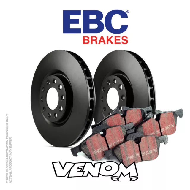 EBC Front Brake Kit Discs & Pads for Fiat Coupe 2.0 20v Turbo 220 96-2000