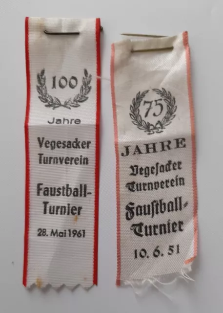 Vegesacker Turnverein Anstecknadeln Veranstaltungsabzeichen 1961/75 Jahre 1951