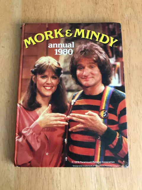 Mork & Mindy Annual 1980  Vintage Hardback Book Unclipped