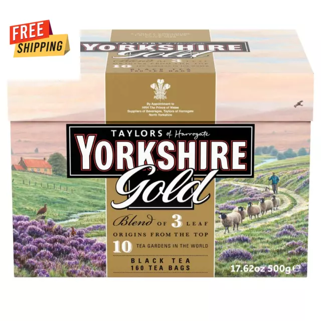 Taylors of Harrogate Yorkshire Gold | 160 Teabags | Premium Tea Blend | Rich and