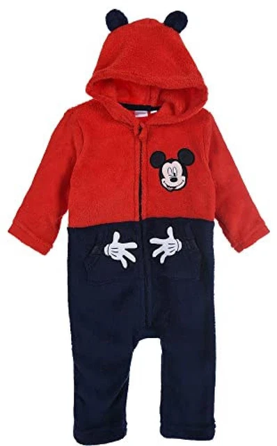 (TG. 3 anni) Disney Combinaison de Nuit Pigiama a Tutina, Rouge, 36 Mois Bimbo -