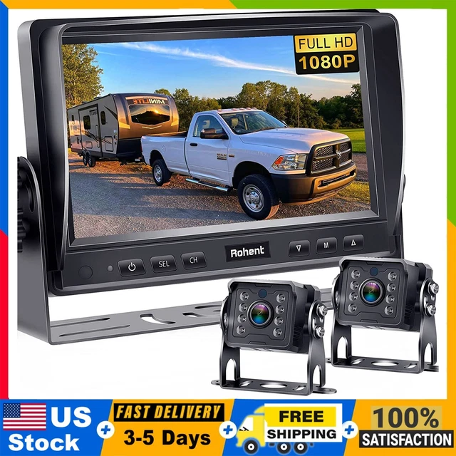 RV BACKUP CAMERA with Monitor System Wireless HD 1080P for Truck