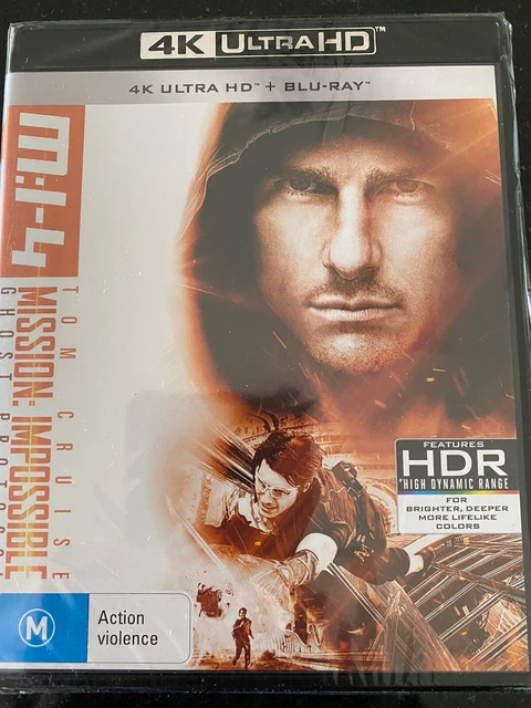 MISSION IMPOSSIBLE: GHOST Protocol**4K Ultra Hd Blu-Ray*Region Free*New ...