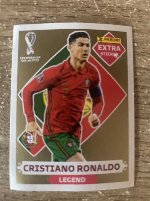 PANINI QATAR WORLD Cup 2022 Cristiano Ronaldo Legend Extra Sticker GOLD panini-qatar-world-cup-2022-cristiano-ronaldo-legend-extra-sticker-gold
