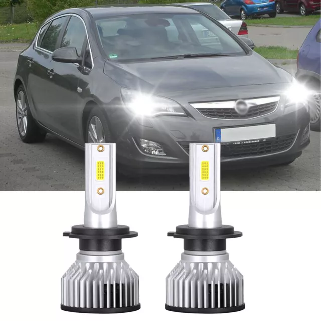 For Vauxhall Astra MK5 2004-2009 H7 LED Headlight Bulb 6000K White Bright