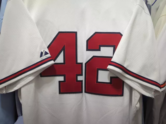 Braves #42 Game Worn Jackie Robinson Jersey MLB Autographed & Authenticated