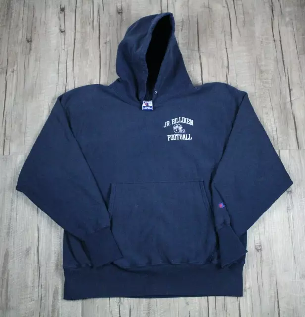 VINTAGE 80S CHAMPION Reverse Weave Pullover Blue Hoodie XL $52.49 ...
