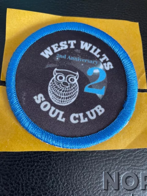 Northern Soul WEST WILTS SOUL CLUB 2ND ANNIVERSARY (2019) STICK ON PATCH