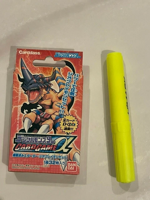 OLD DIGIMON CARD Digital Monster Card Game Alpha α Evolve 2 Starter ...
