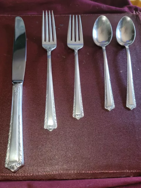 Vtg 1947 Processional by Fine Arts Intl Sterling Silver Flatware 8 Settings 2