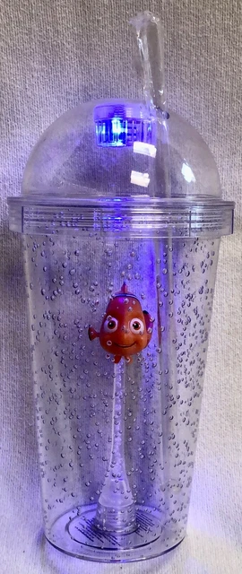 DISNEY PIXAR FEST 2018 Finding Nemo Light Up Cup Tumbler Straw Clear ...