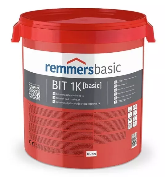 Remmers BIT 1K basic 30 l -Bitumendickbeschichtung 1K