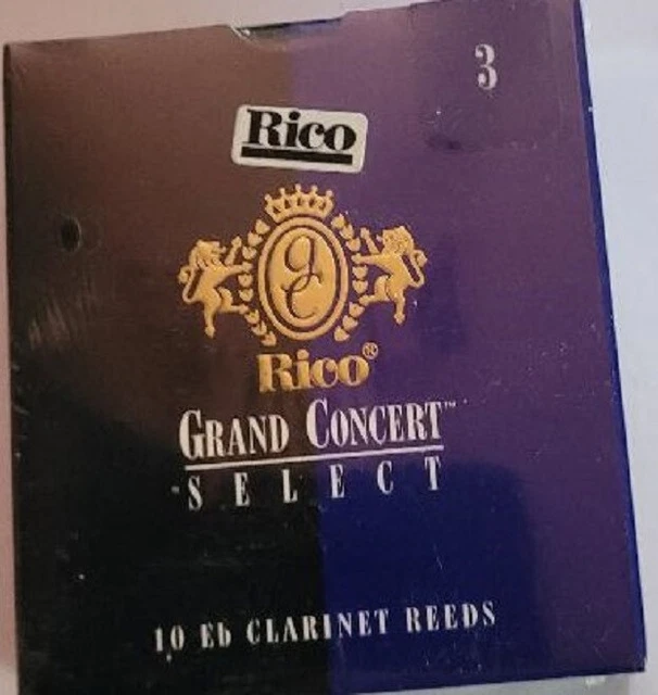 Rico Anches Grand Concert select pour clarinette mi bémol, force 3 boite de 10