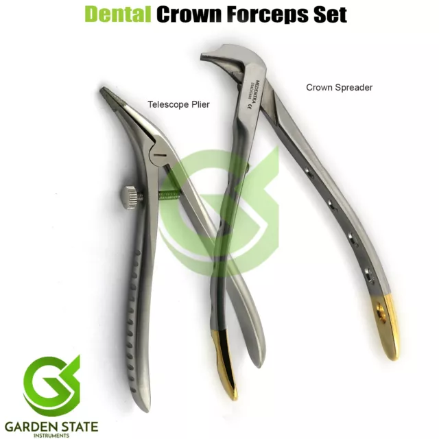 Orthodontic Crowns Plier Spreader Splitter Crown Telescopic Plier Diamond Dust