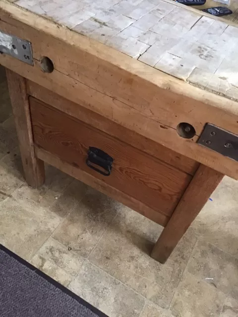 Original Vintage Butchers block