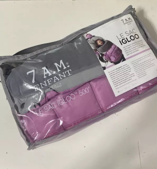 NEW 7 A.M. Enfant Le Sac Igloo 500 adoptable, car seat, stroller, footmuff
