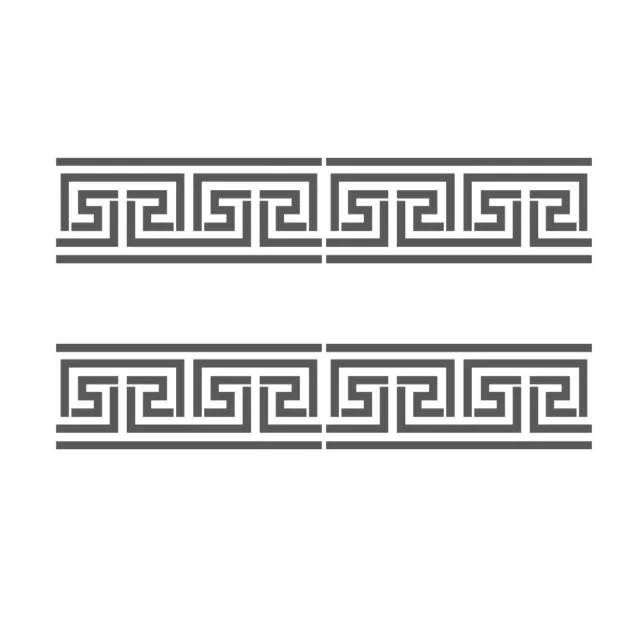 Greek Key Side Border Stencil #2 reusable Template for Crafting Wall DIY decor